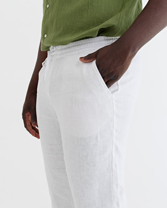 Linnebyxa, unisex (White)