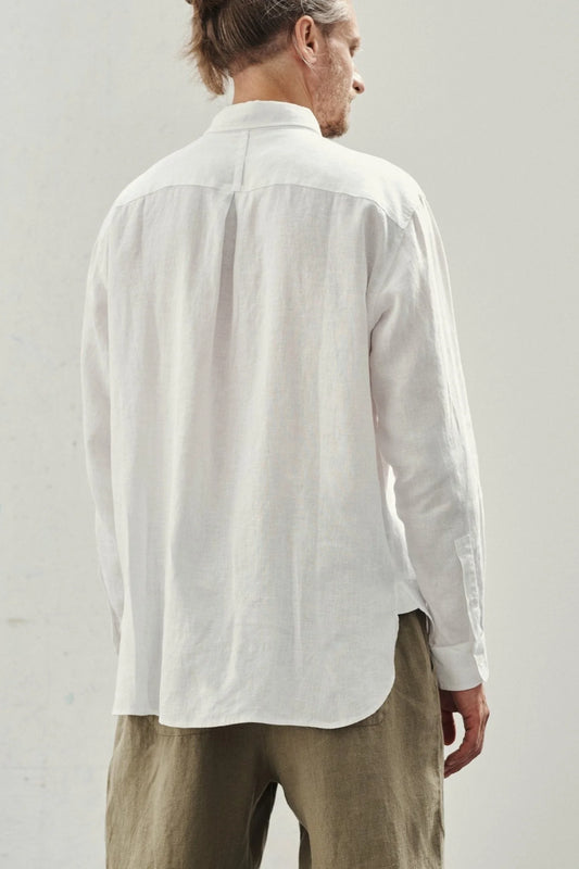 Linneskjorta, unisex (Optical White)