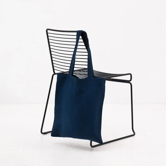 Tote-bag i linne | Navy