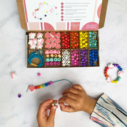 Pärlkit: Unicorn Armband, DIY