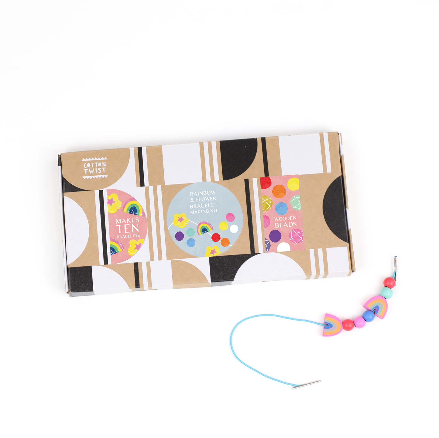 Pärlkit: Regnbåge Armband, DIY