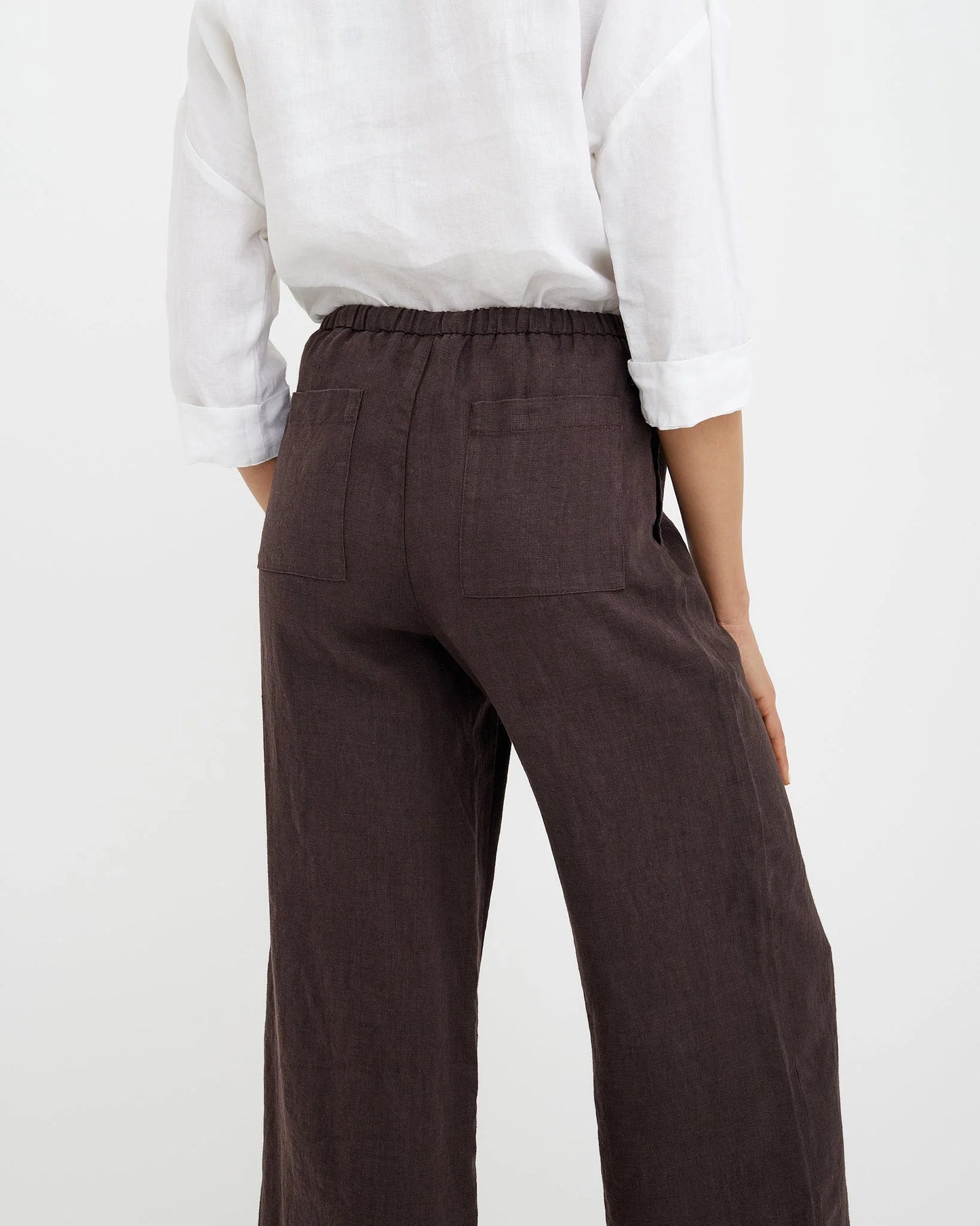 Linnebyxor (Espresso Brown)