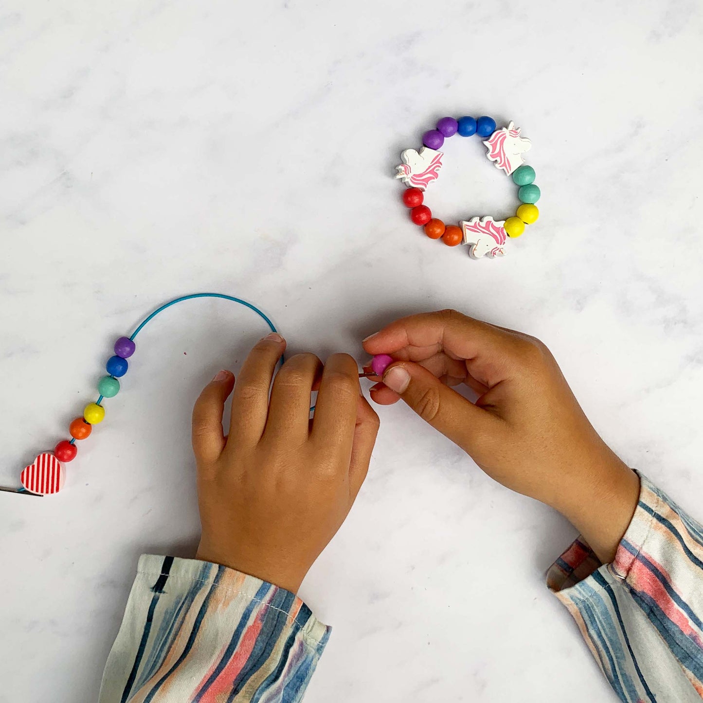 Pärlkit: Unicorn Armband, DIY