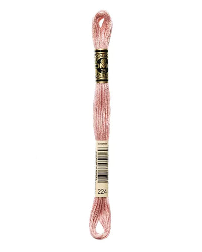 Aprikosfärgat broderigarn 