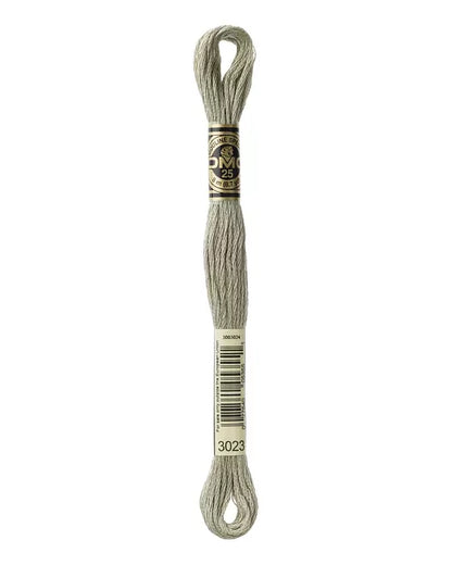 Ljusgrått broderigarn