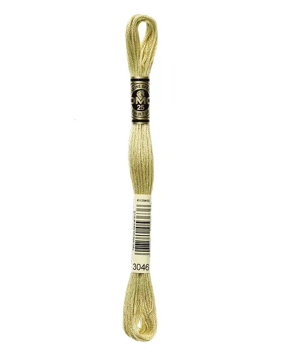 Ljusgrönt broderigarn 