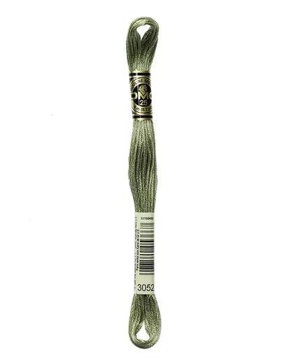 Ljusgrönt broderigarn 