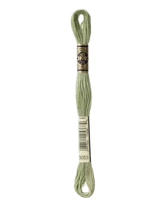 Ljusgrönt broderigarn