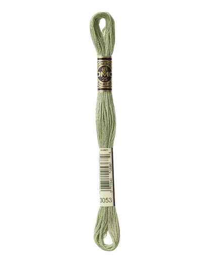 Ljusgrönt broderigarn