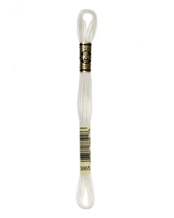 Vitt broderigarn 