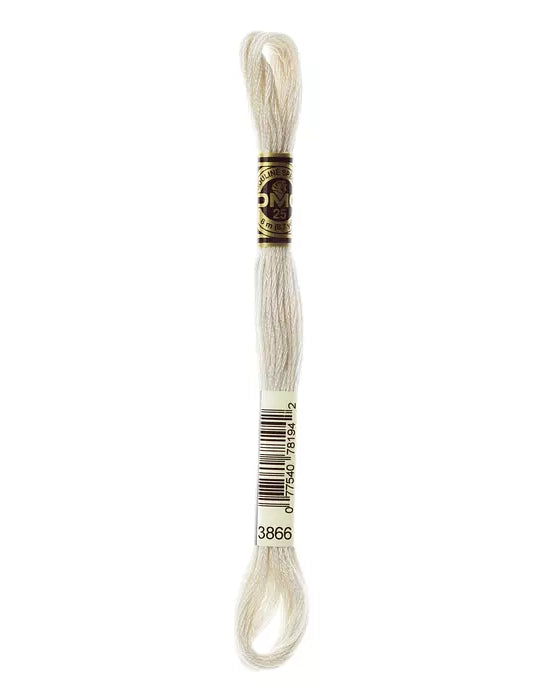 Krämvit broderigarn 