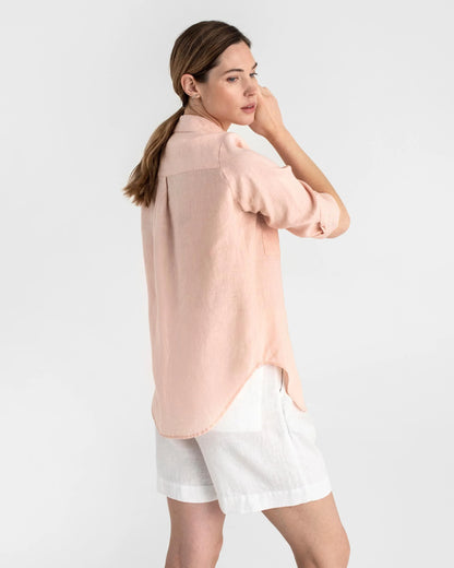 Linneskjorta till dam (Light pink)