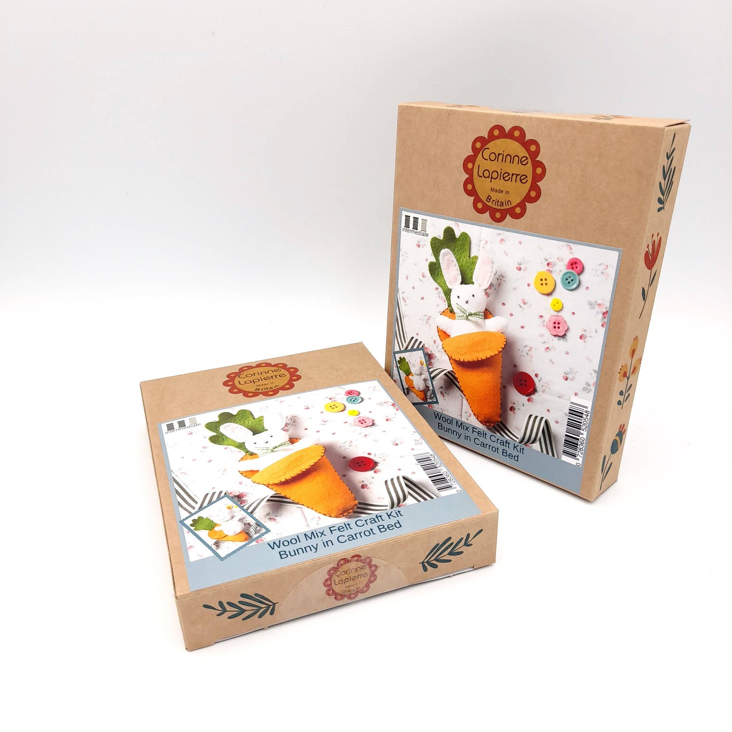 DIY sykit | Kanin & morot, i ullfilt