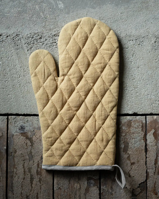 Grytvante i linne (Mustard) | AmourLinen