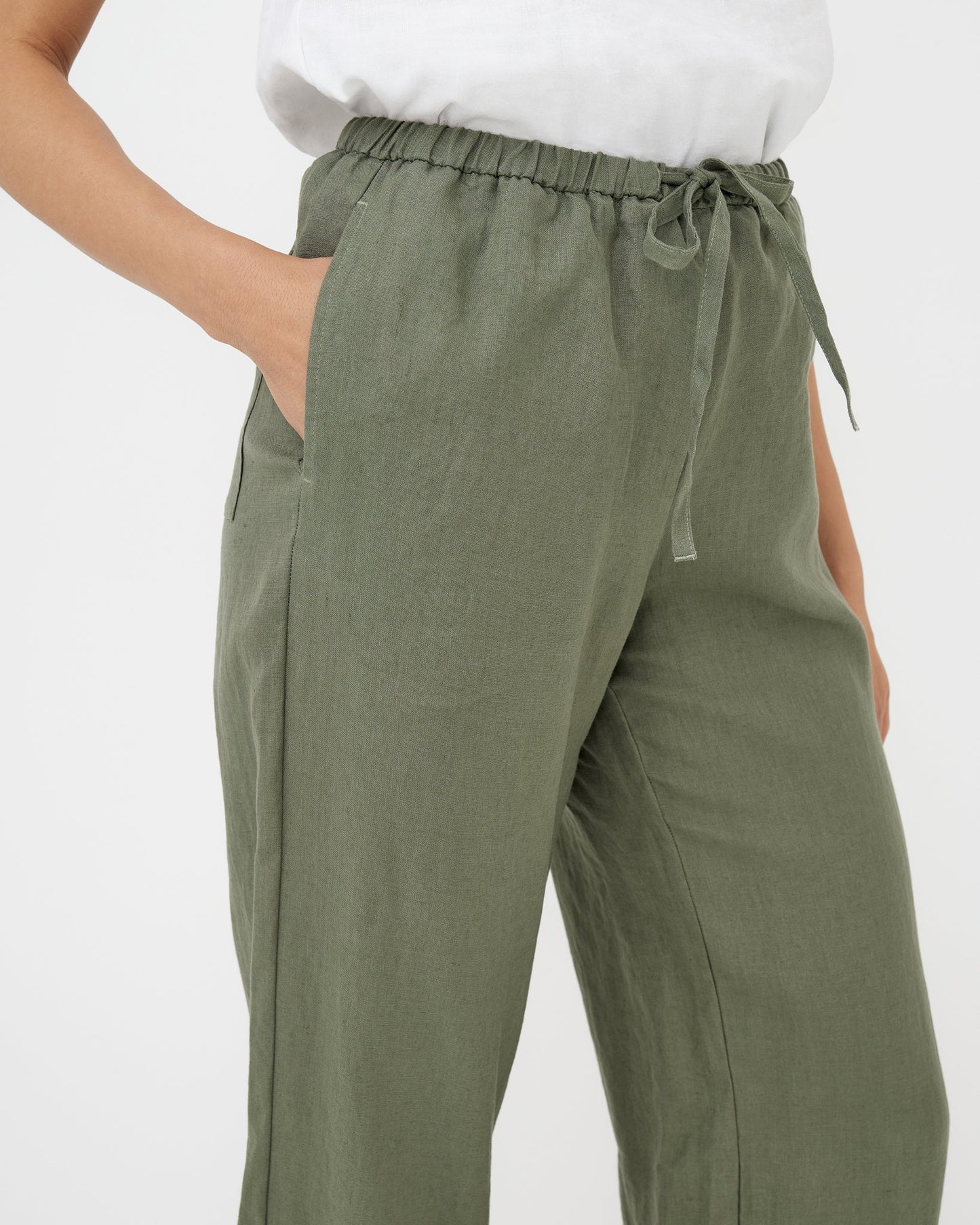 Linnebyxor (Mist Green)