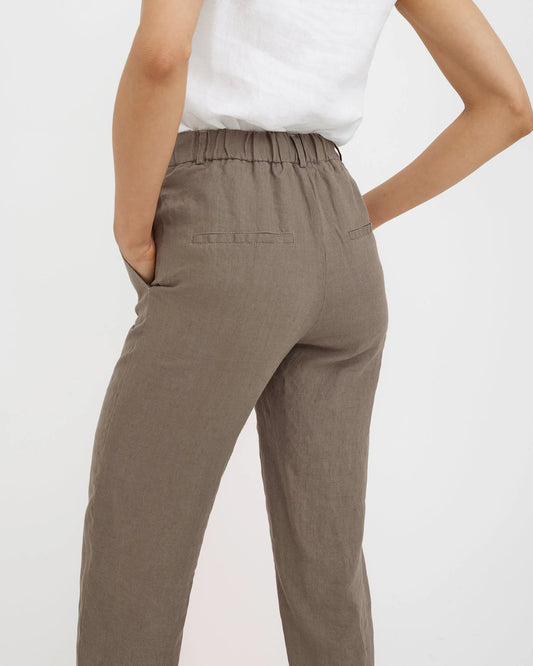 Linnebyxor (Deep Taupe)