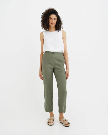 Linnebyxor (Mist Green)