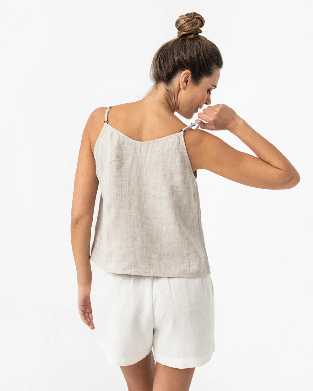 Linne med smala band (Beige) | Spagetti linne