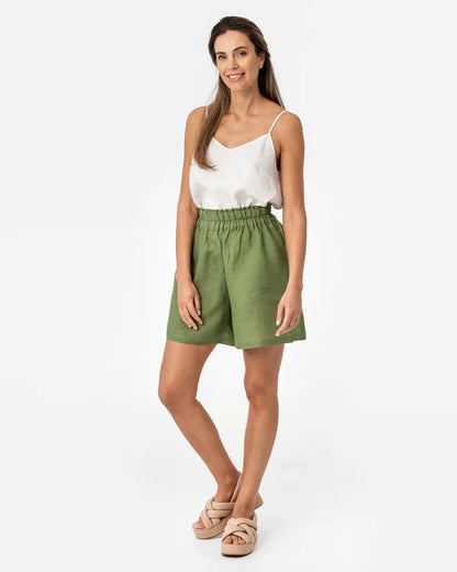 Linne med smala band, vit | Magic Linen