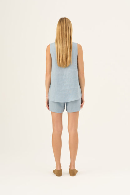 Tank top linne (Allure Blå)