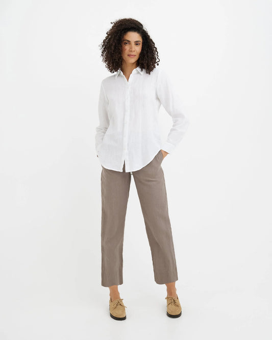 Linnebyxor (Deep Taupe)