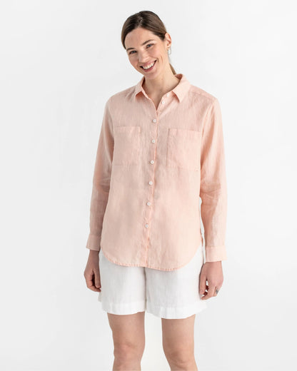 Linneskjorta till dam (Light pink)
