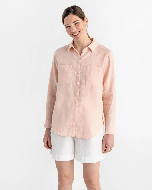 Linneskjorta till dam (Light pink)