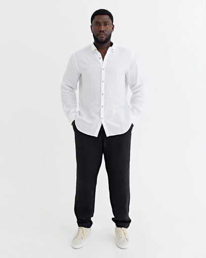 Linnebyxa, unisex (Svart)