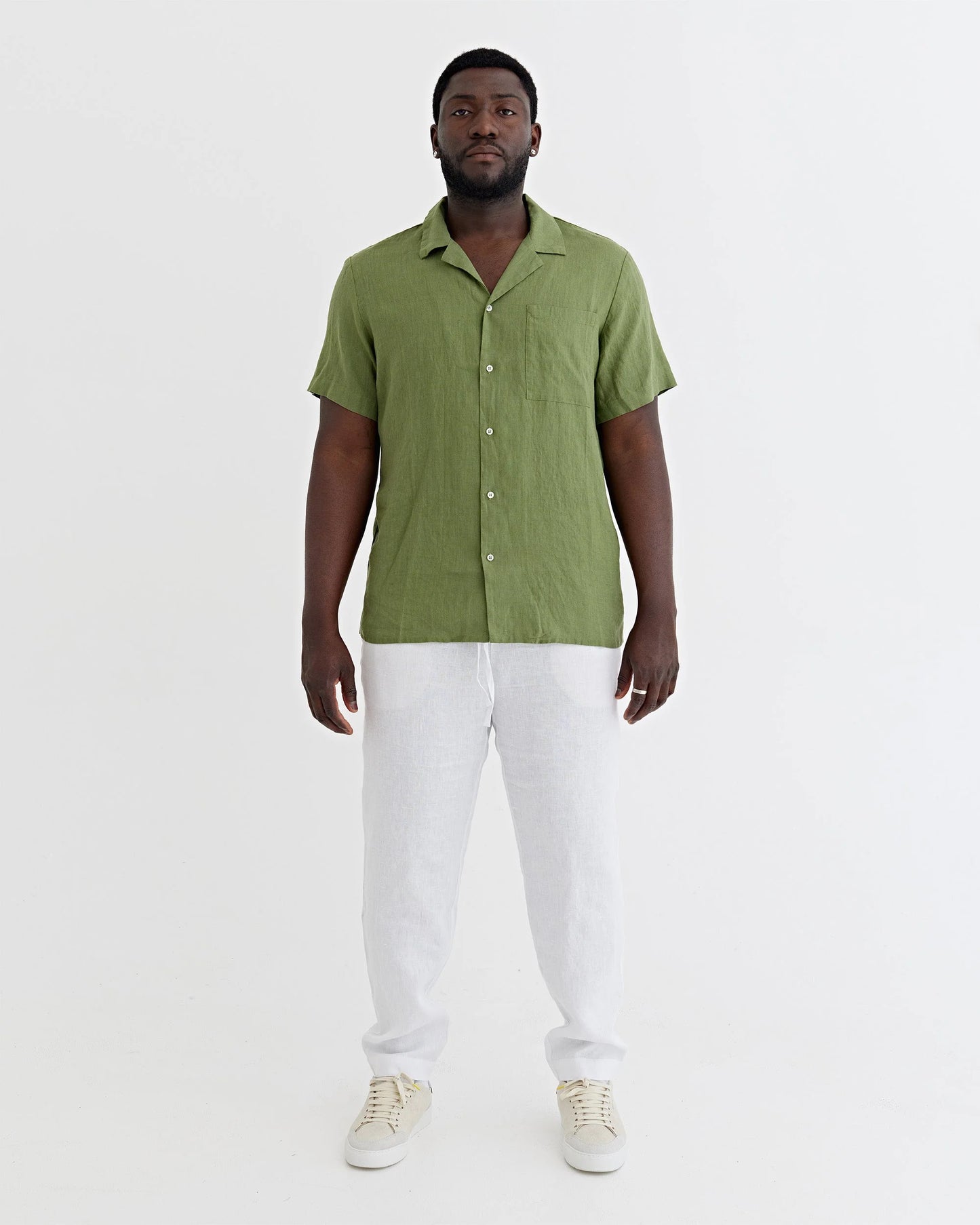 Linnebyxa, unisex (White)