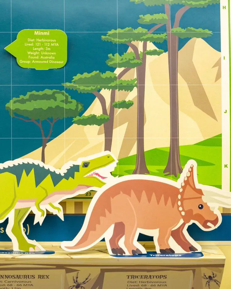 Dinosaurie pysselkit av papper.