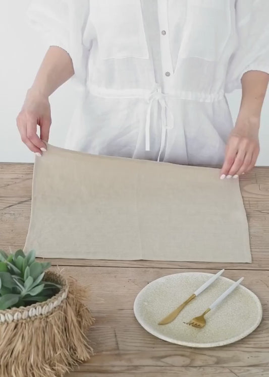 Bordstabletter i linne (2 st), Natural | Magic Linen