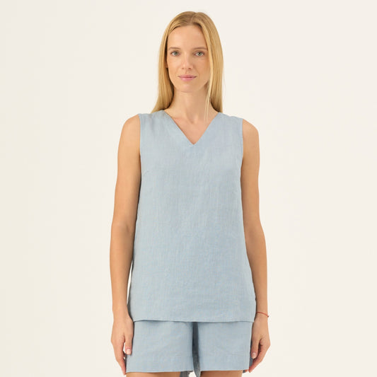 Tank top linne (Allure Blå)