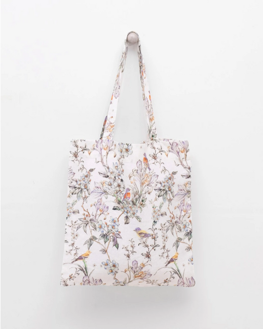 Tote-bag i linne | Birds